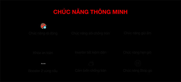 chức năng nấu