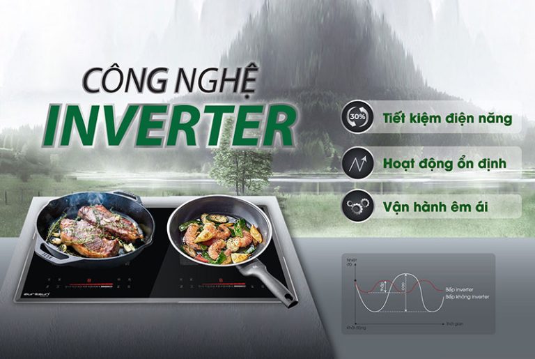 bếp từ Euro có Inverter tiết kiệm điện năng