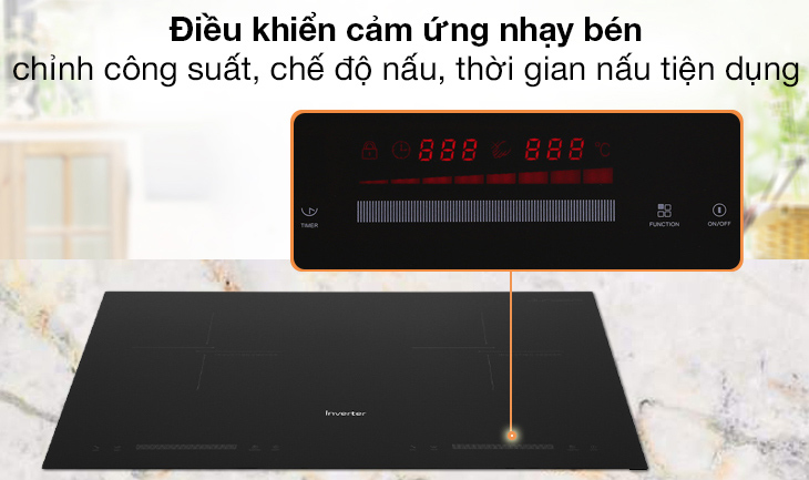 Điều khiển cảm ứng trượt dễ dàng tăng giảm