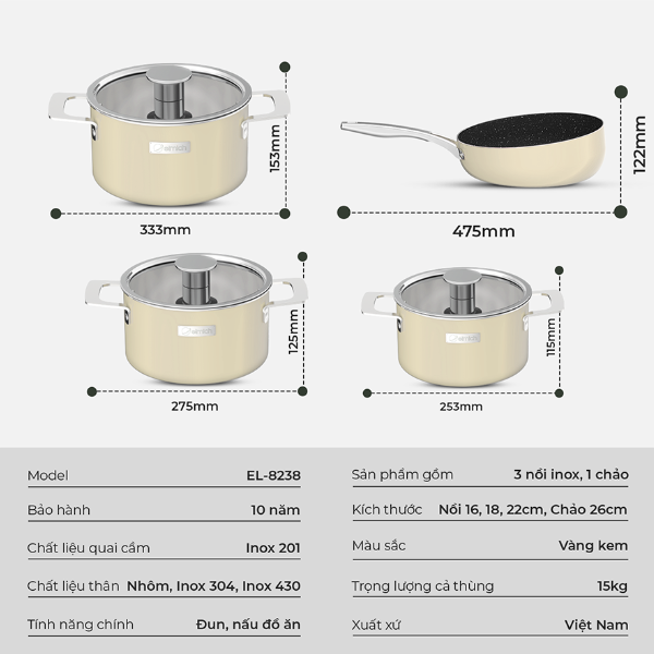 Thông tin sản phẩm Elmich Hera EL-8238