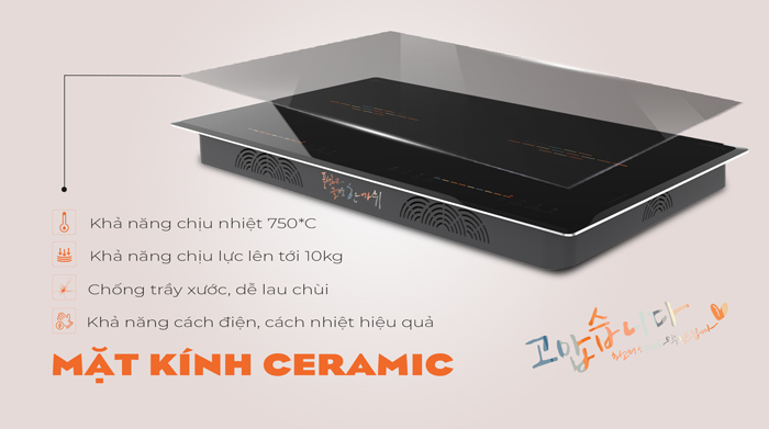 Bếp từ hồng ngoại đôi Hawonkoo CEH-210-IF Hàn Quốc