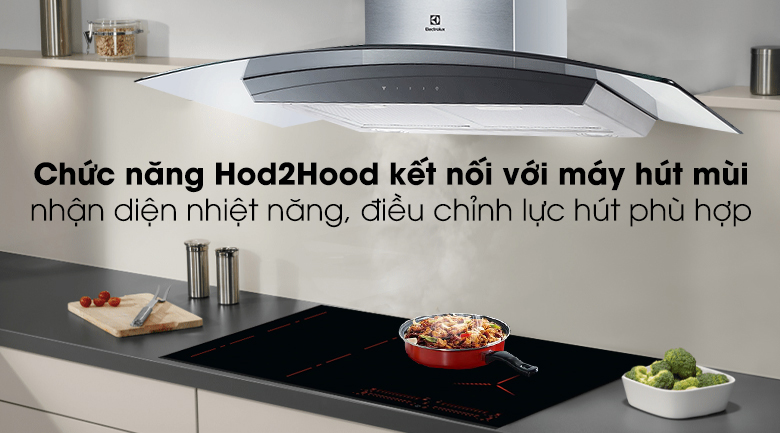 liên kết không dây với hút mùi electrolux