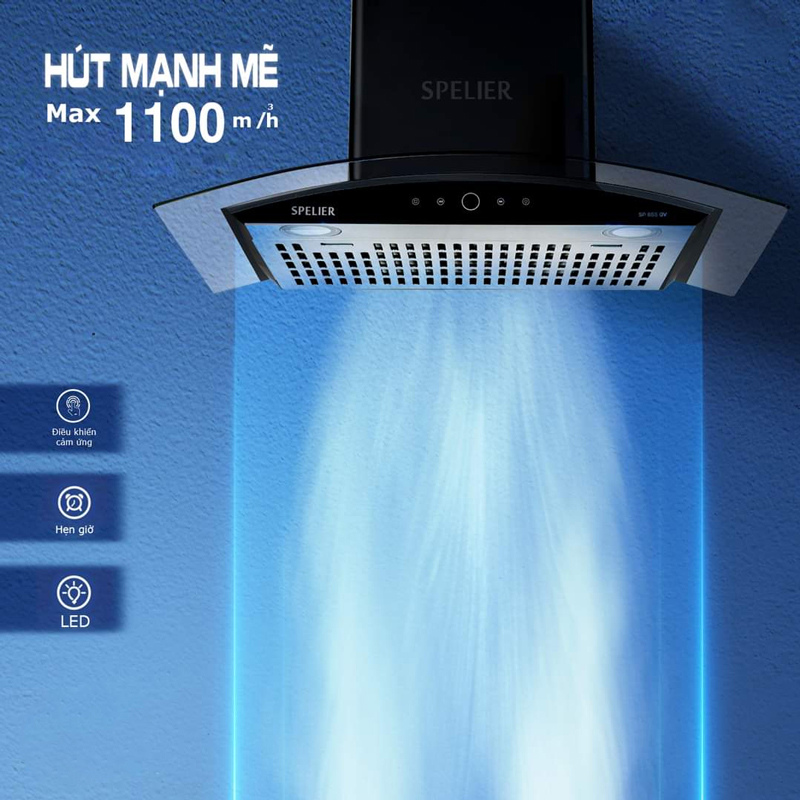 Công suất hút ổn định, lọc sạch mùi