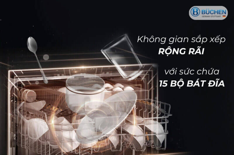 Rửa được 15 bộ bát đũa