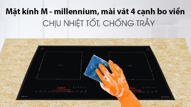 Mặt kính vệ sinh dễ dàng