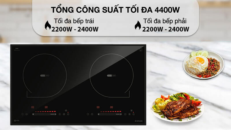 Công suất lớn, nấu ăn nhanh chóng