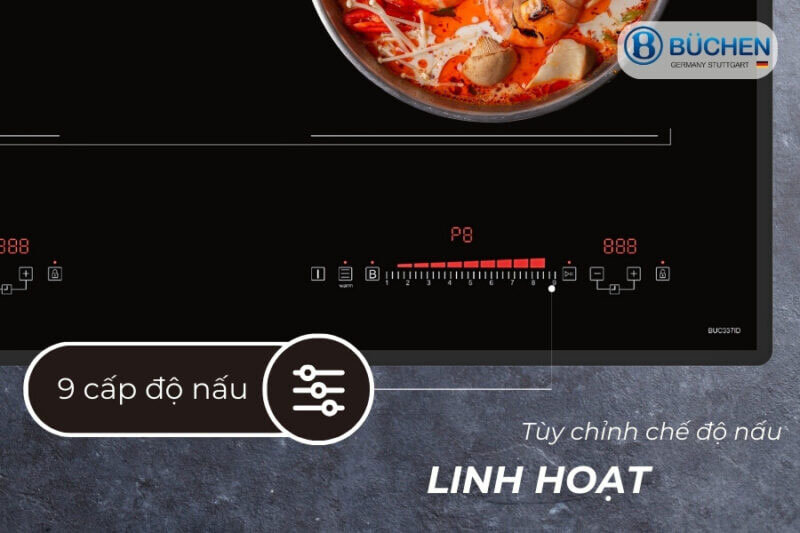 9 cấp độ nấu đa năng