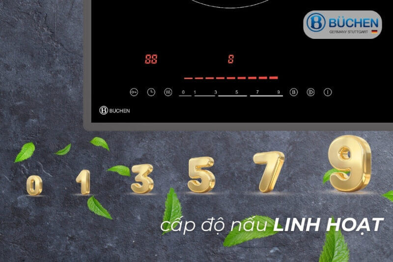 Có đến 9 cấp độ nấu linh hoạt