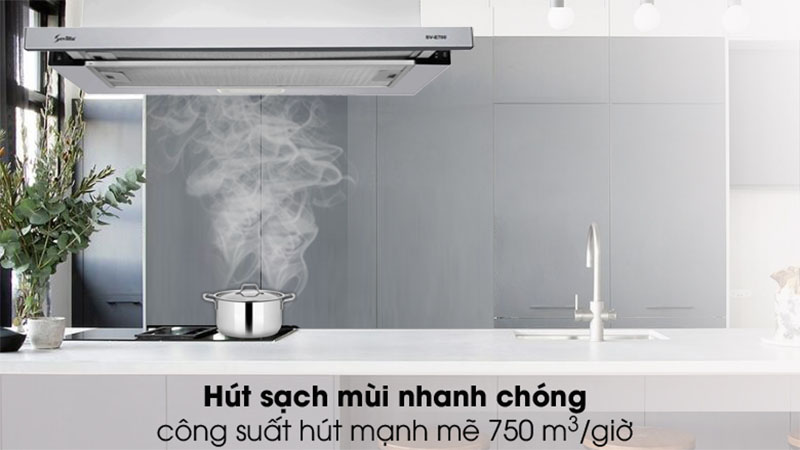 Hút sạch mùi nhanh chóng – giữ không khí trong lành