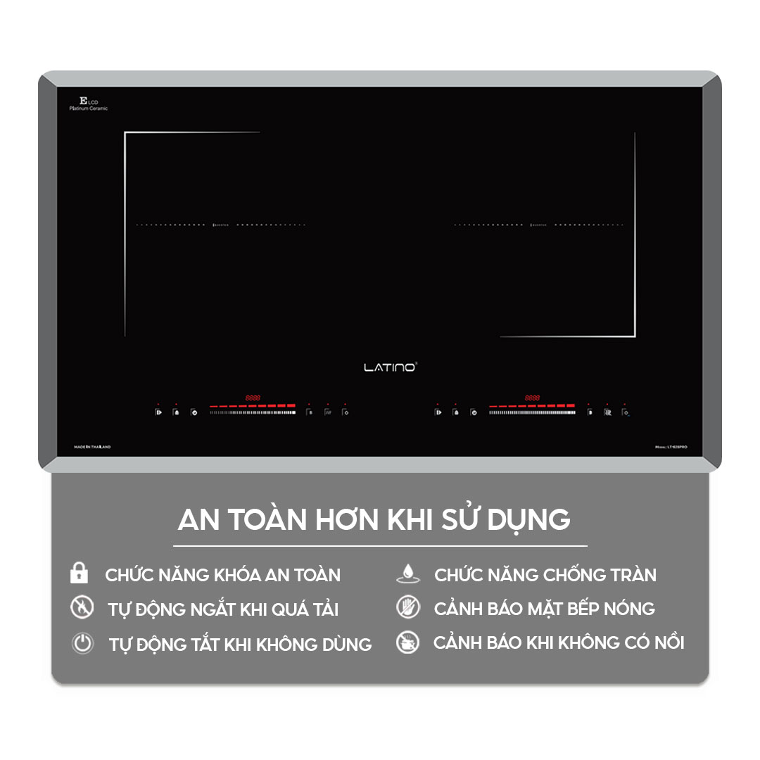 Hệ thống an toàn tuyệt đối – Nấu ăn không lo rủi ro