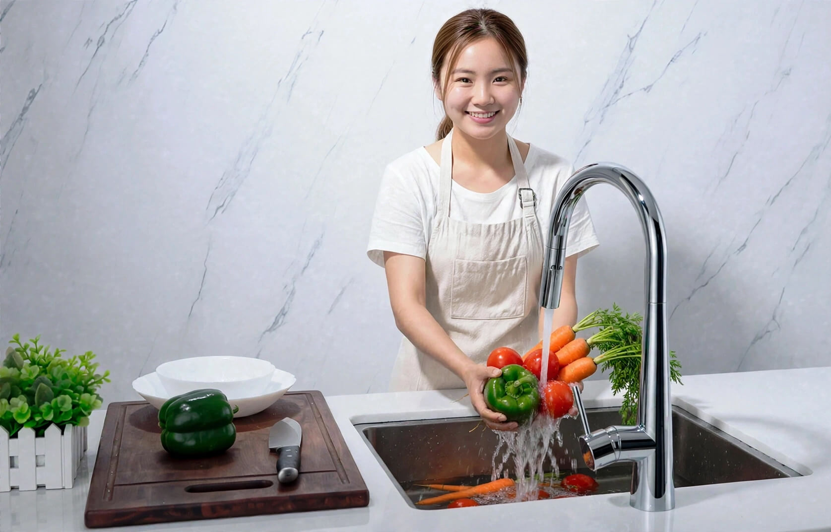 Vòi rửa Roslerer RL-168 INOX SUS304 bền đẹp theo thời gian