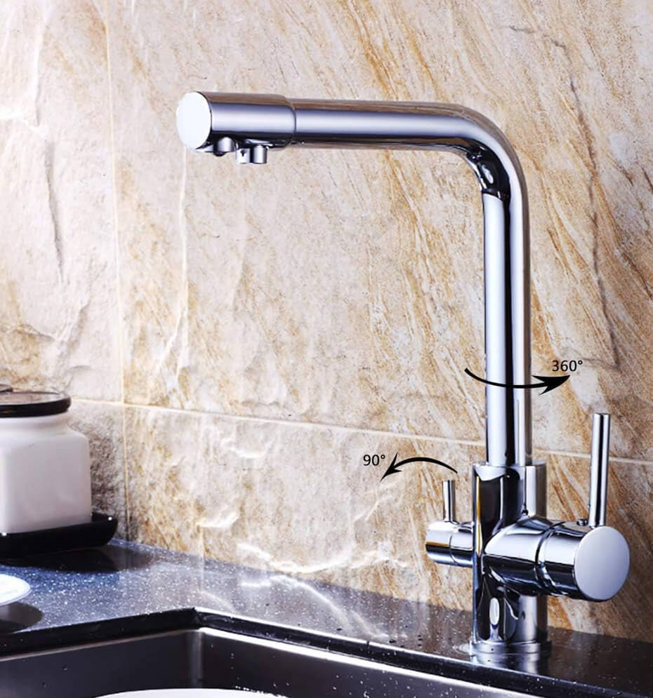 Vòi rửa Roslerer RL-807 Thân vòi xoay 360° hỗ trợ mọi thao tác rửa thực phẩm và dụng cụ.
