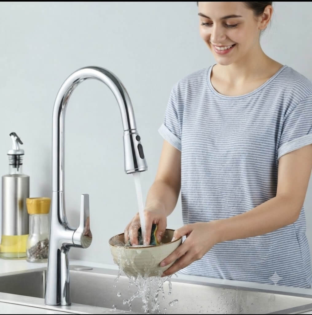 Lõi van cao cấp giúp Vòi rửa Roslerer RL-986 cho độ bền lên tới 500.000 lần đóng mở
