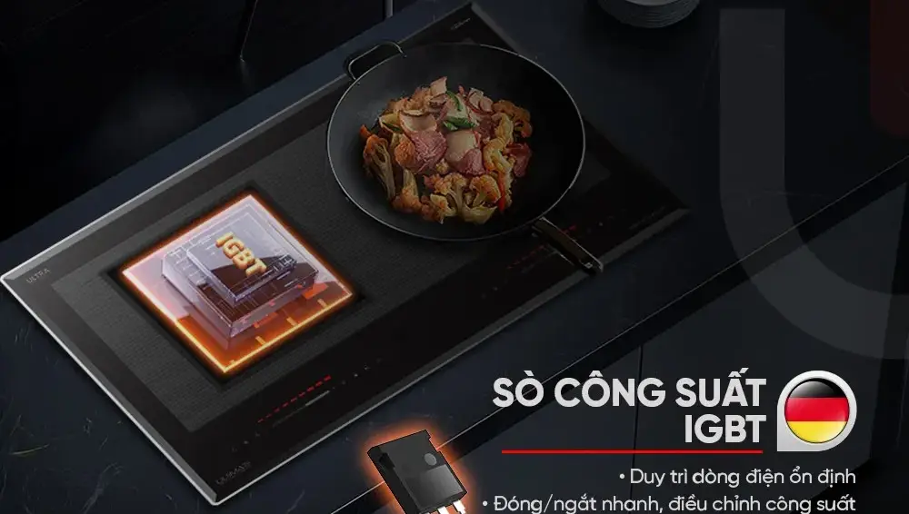 Bếp đôi điện từ Luxury Ultimate UTM83112-T