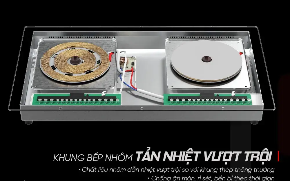 Bếp đôi điện từ Luxury Ultimate UTM82362-M 