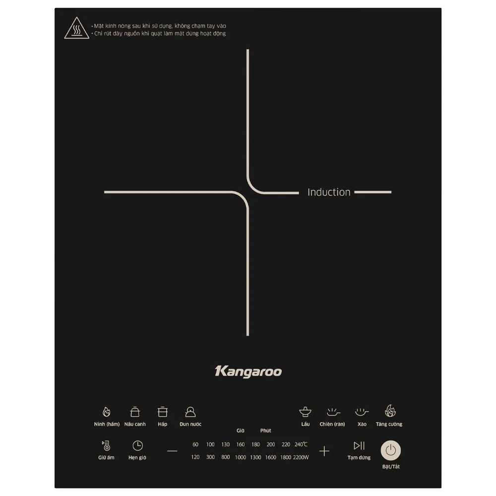 Bếp điện từ đơn kangaroo kgic22s2 1 Bếp điện từ đơn Kangaroo KGIC22S2