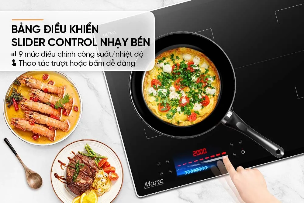 Bếp đôi điện từ Sunhouse Mama MMB82252-M 