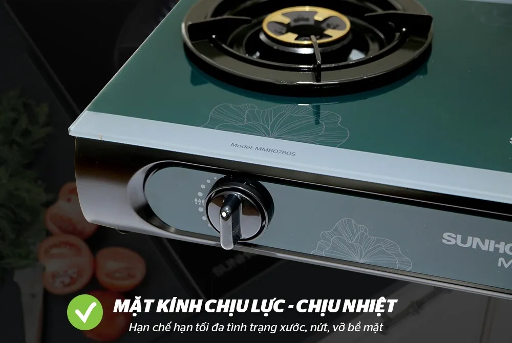 Bếp gas dương kính sunhouse mama mmb0780s 13 BẾP GAS DƯƠNG KÍNH SUNHOUSE MAMA MMB0780S