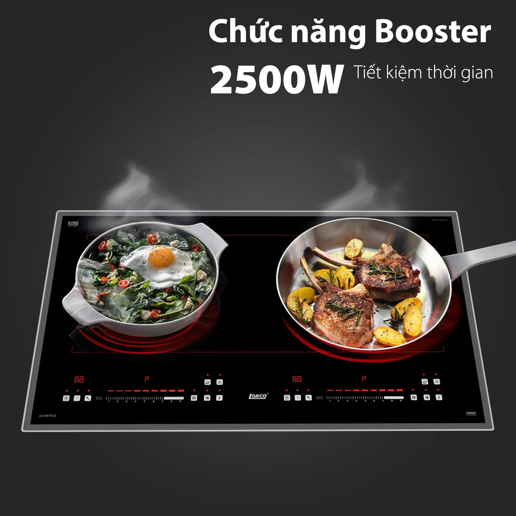 BẾP TỪ ĐÔI LORCA LCI-686 PLUS 6