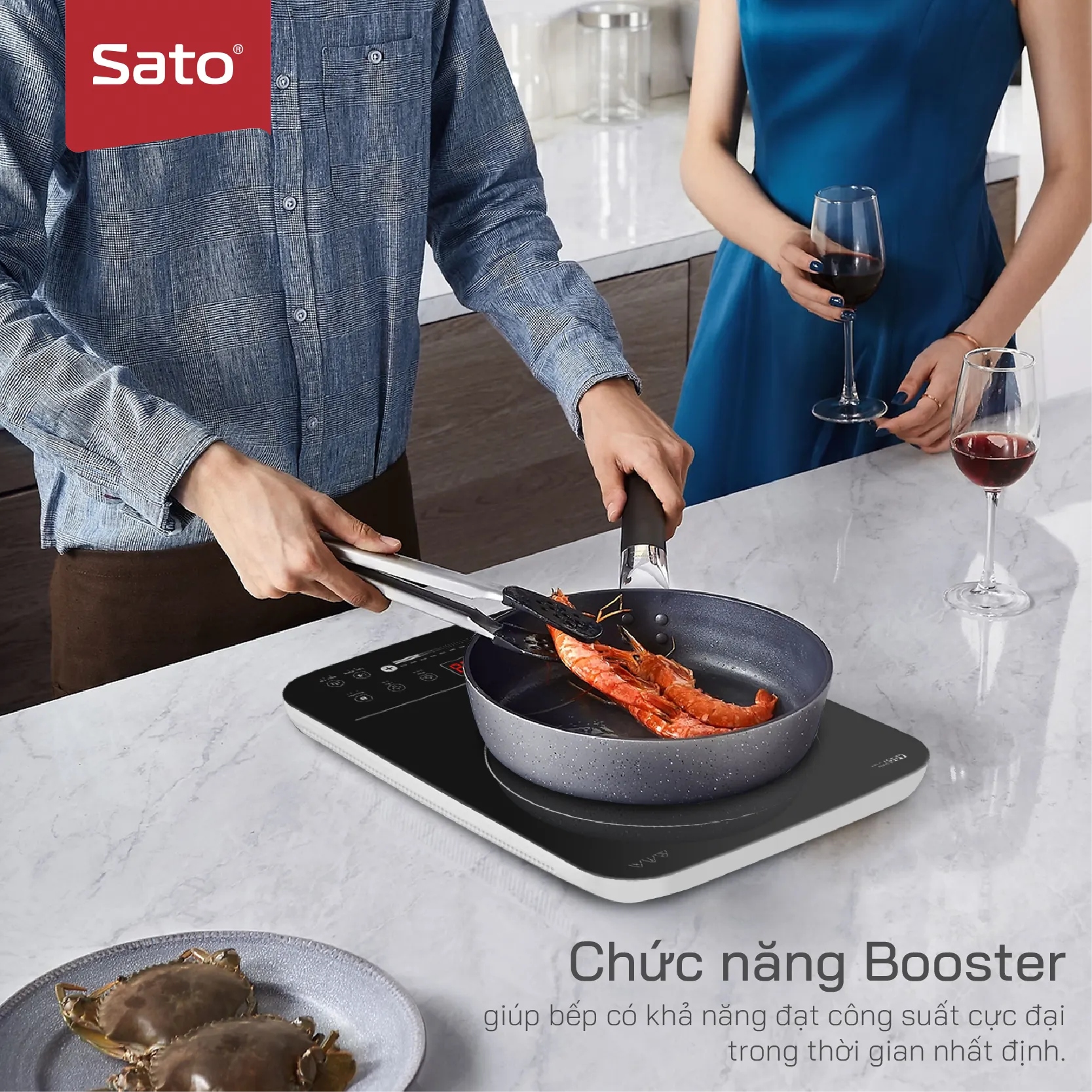 Bếp từ đơn Sato BT041.K