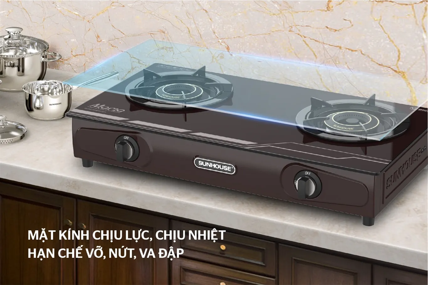 Bếp gas dương kính sunhouse mama mmb33032-v 15 Bếp gas dương kính Sunhouse Mama MMB33032-V